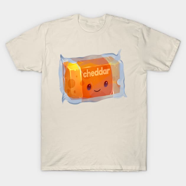 Cute Cheddar Cheese Block T-Shirt by Claire Lin